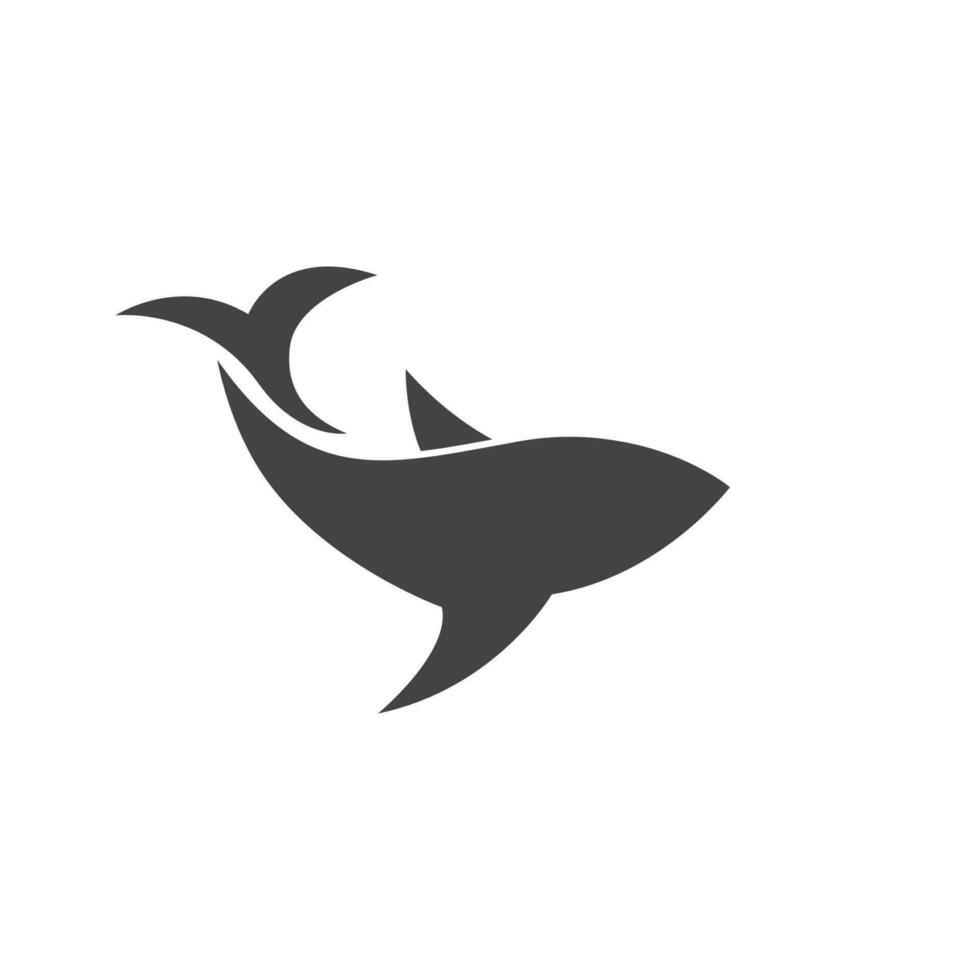 logo de ilustración de tiburón vector