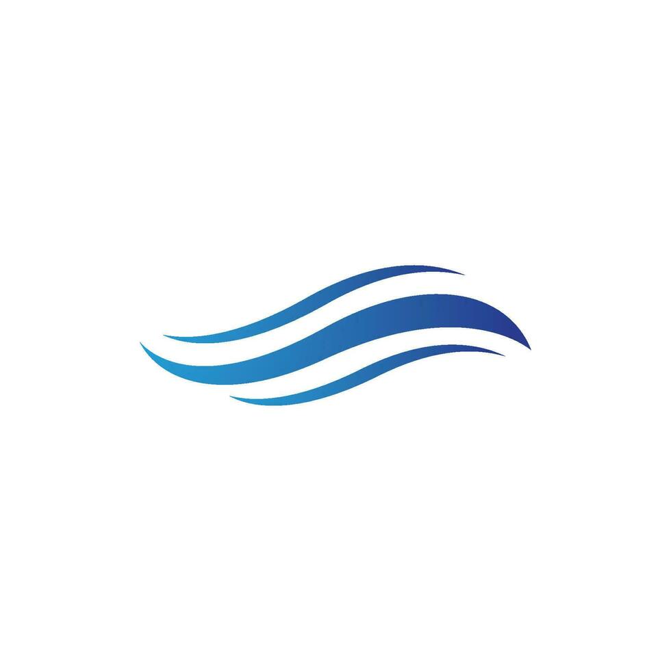 Water wave icon vector