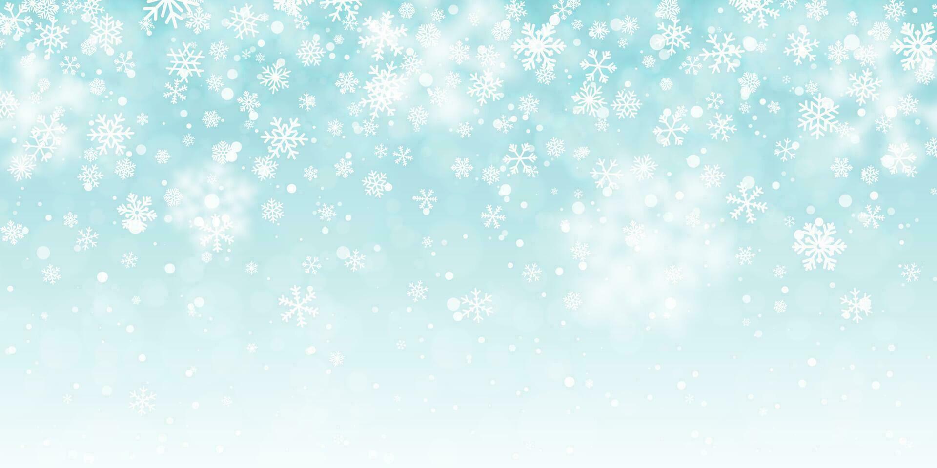 Navidad nieve. que cae copos de nieve en transparente antecedentes. nevada. vector ilustración