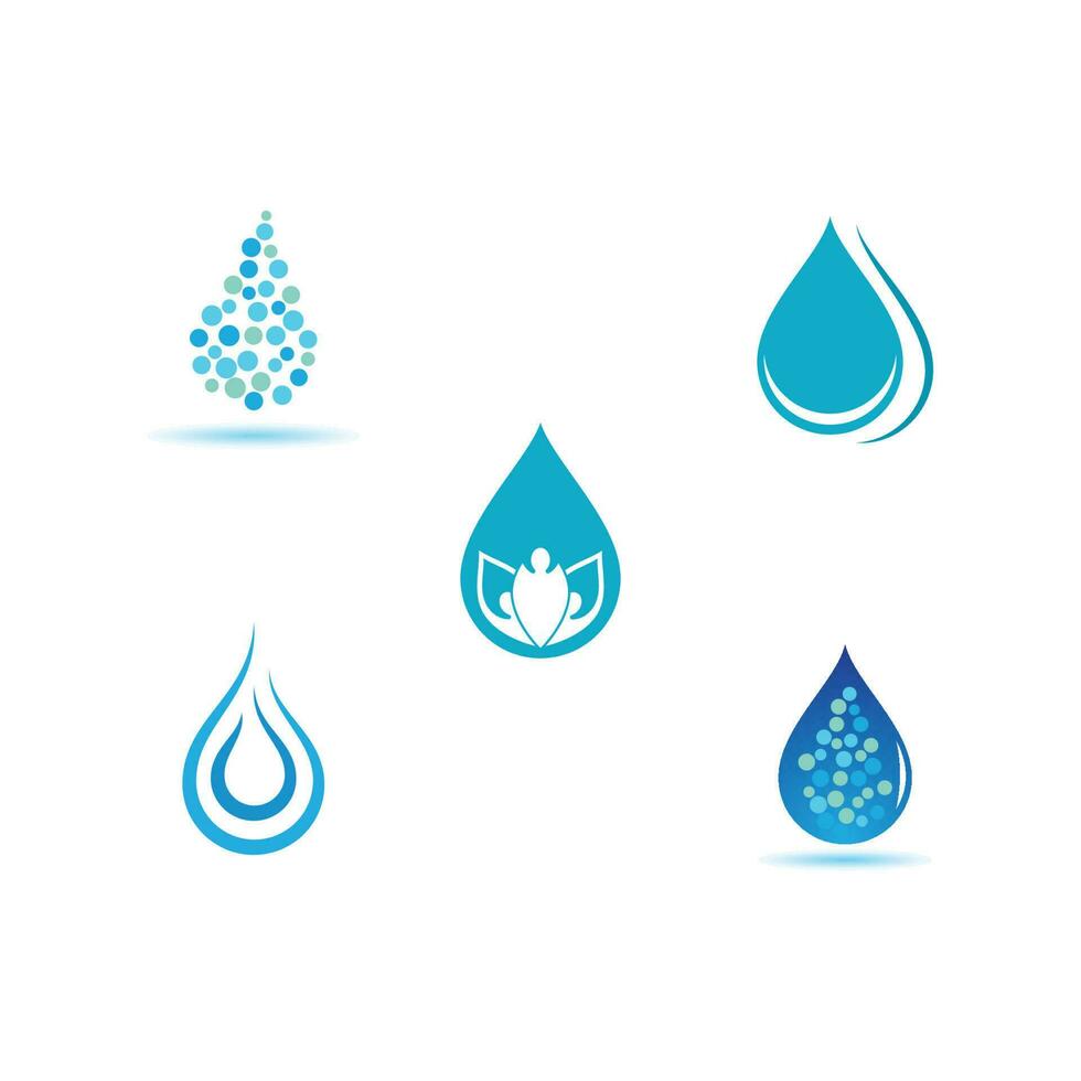 plantilla de logotipo de gota de agua vector