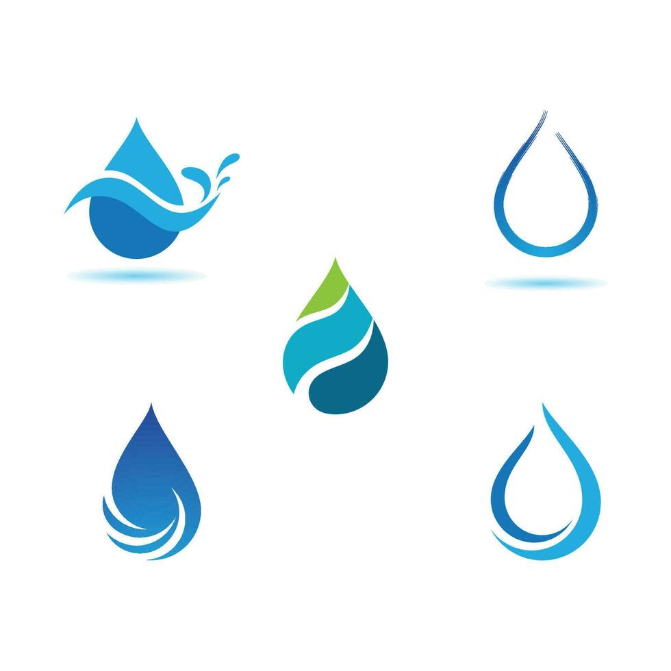 plantilla de logotipo de gota de agua vector