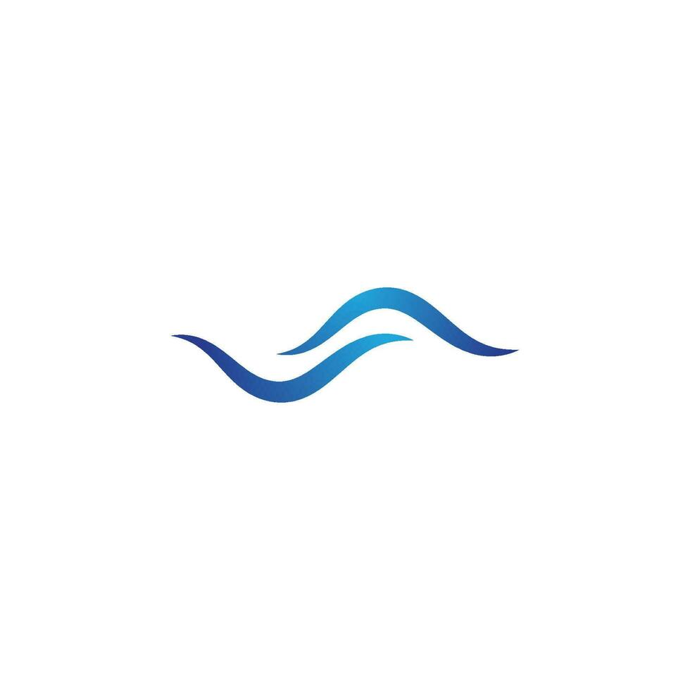 Water wave icon vector