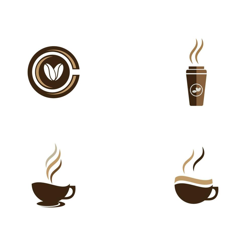 Coffee cup Logo Template vector