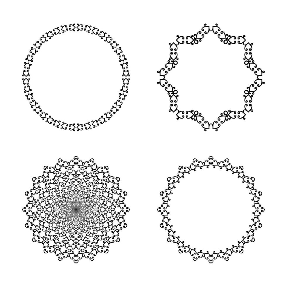 A set of circular designs 23813004 Vector Art at Vecteezy