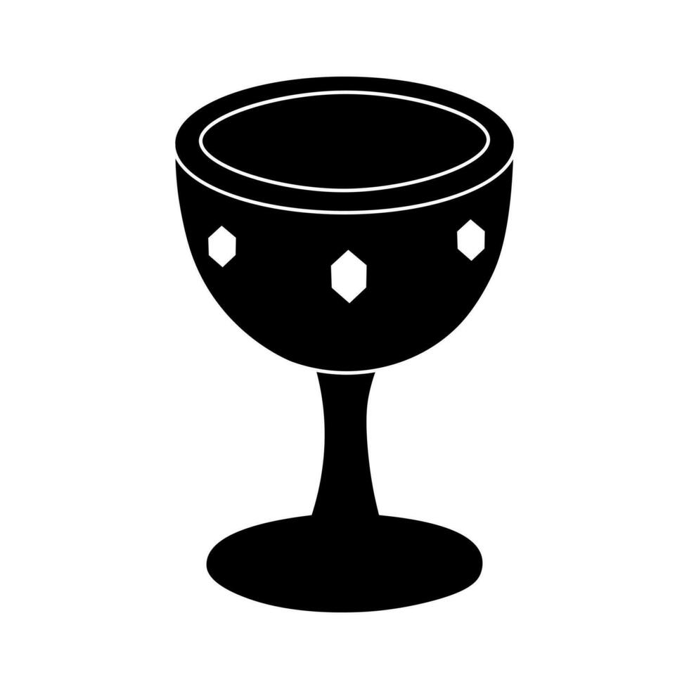 Glyph bowl for wine vector