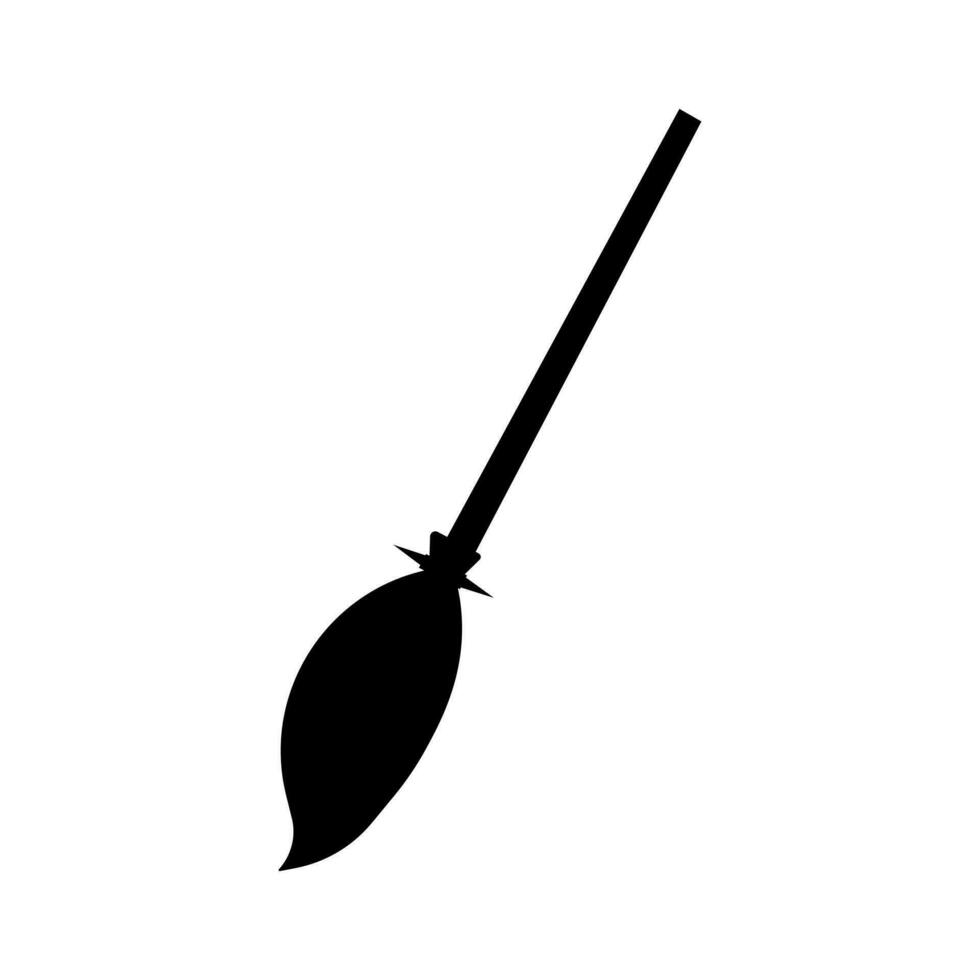 Broom silhouette vector illustration