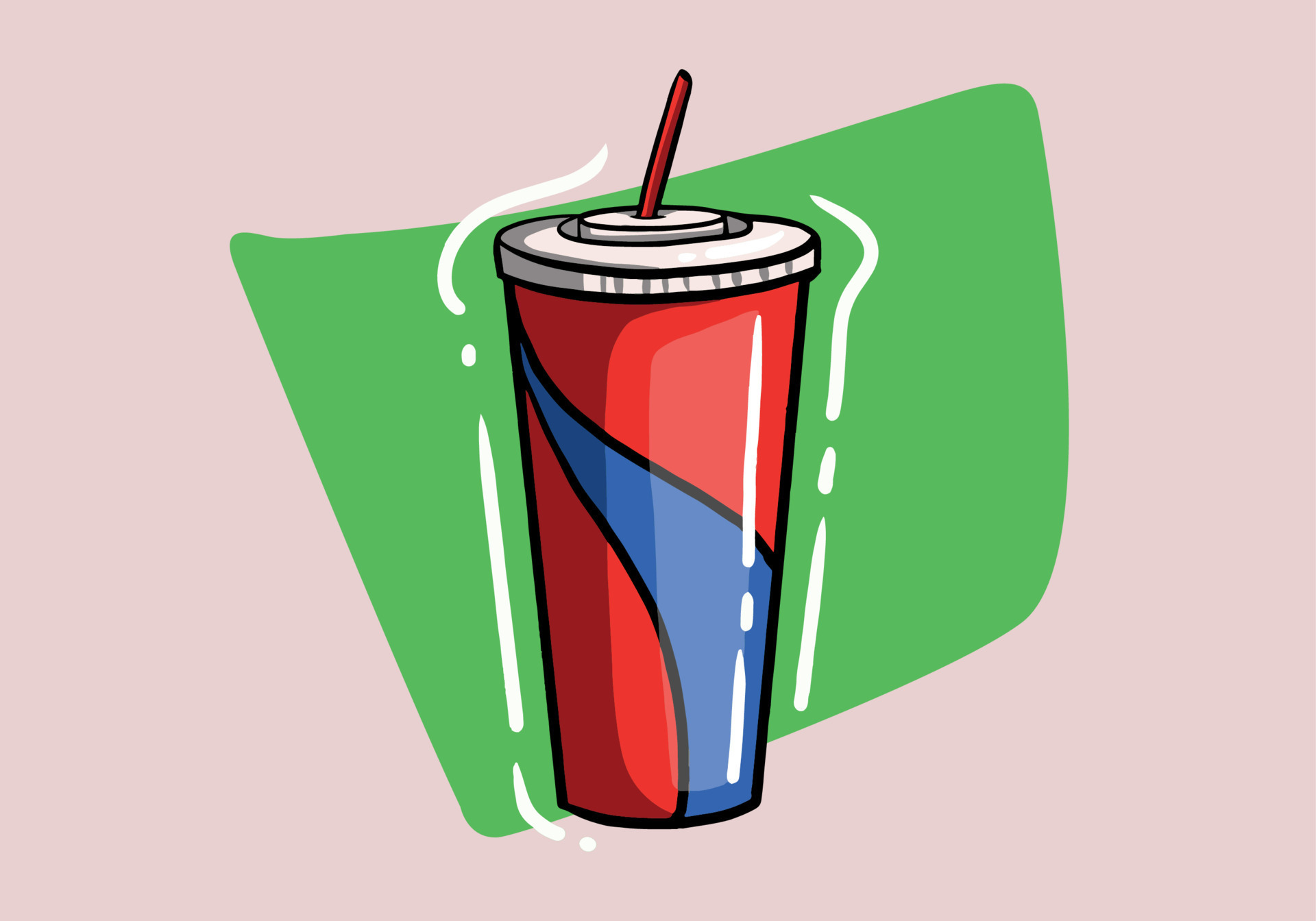 Soda Cups Clipart Transparent PNG Hd, A Cup Of Soda Vector