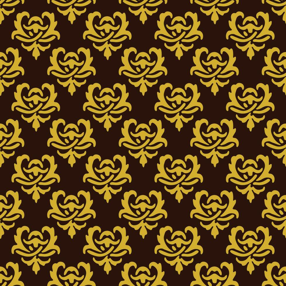 Floral pattern wallpaper baroque, damask. vector