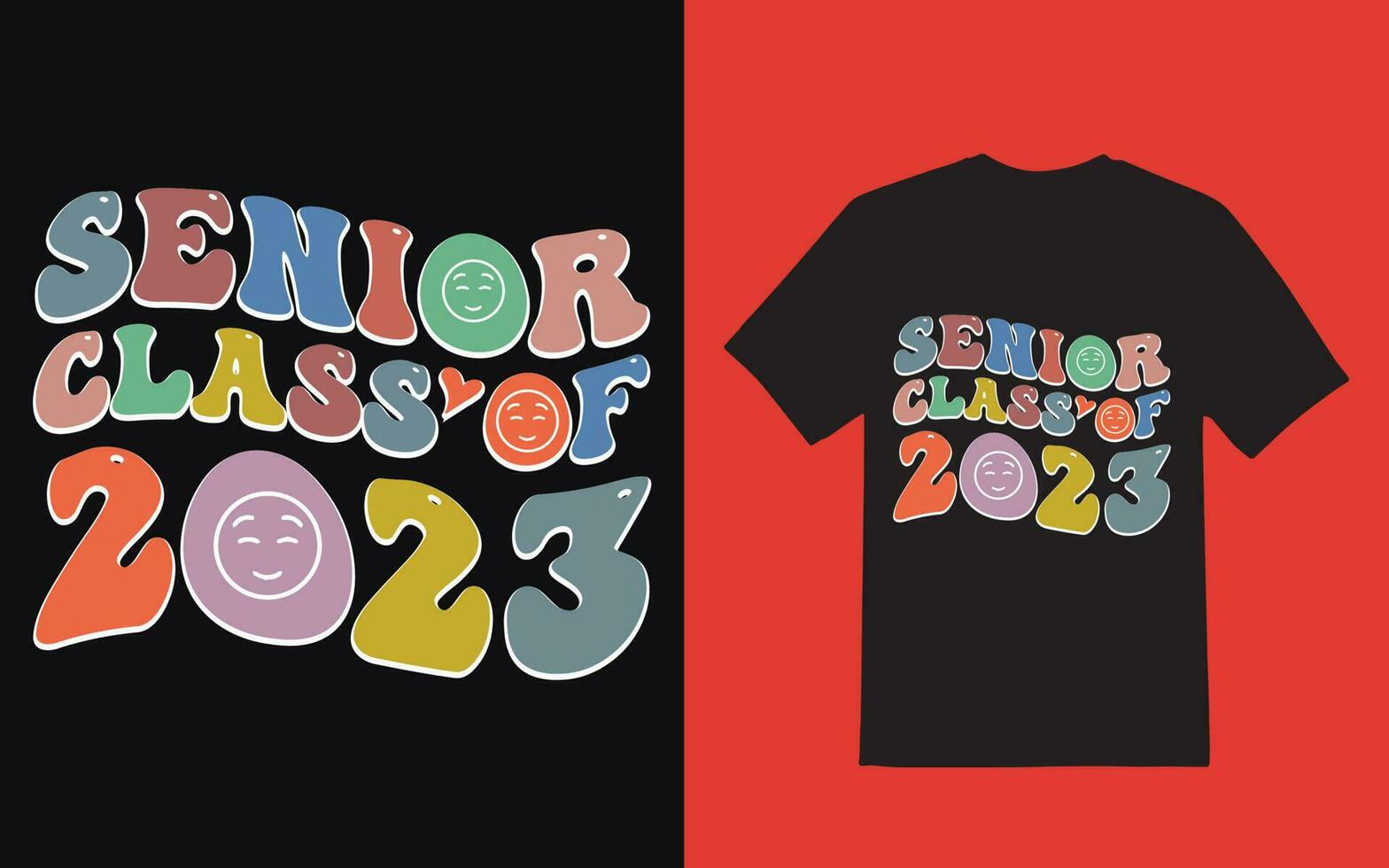 Retro wavy t shirt design vector file.