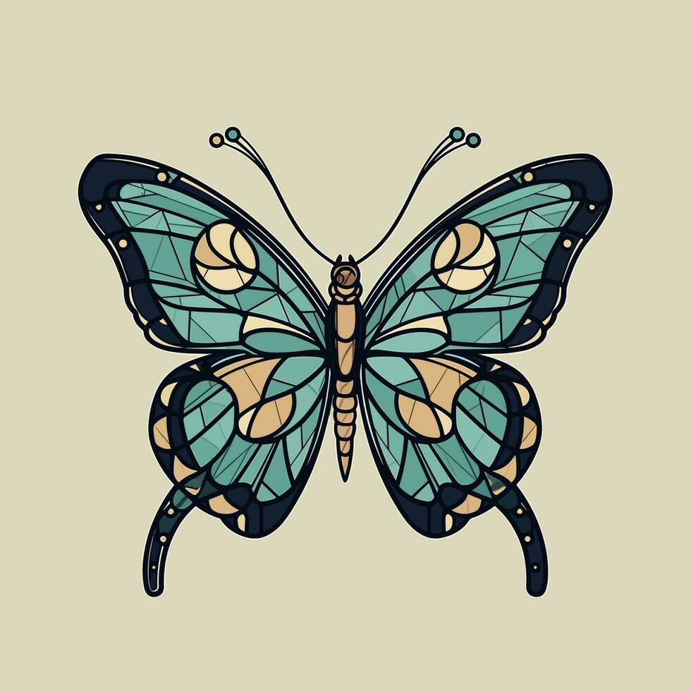 mariposa logo marca diseño es elegante y sofisticado, Perfecto para marcas ese querer a escaparate su belleza y transformación. vector