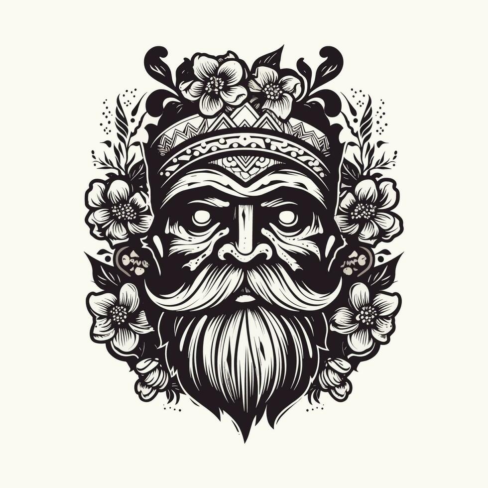 Unleash your inner warrior with a fierce Viking logo design illustration vector