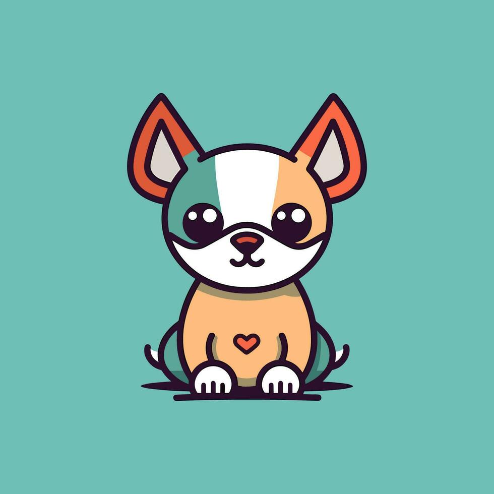 linda perro ilustración es adorable y juguetón, Perfecto para diseños ese son divertido y alegre. vector