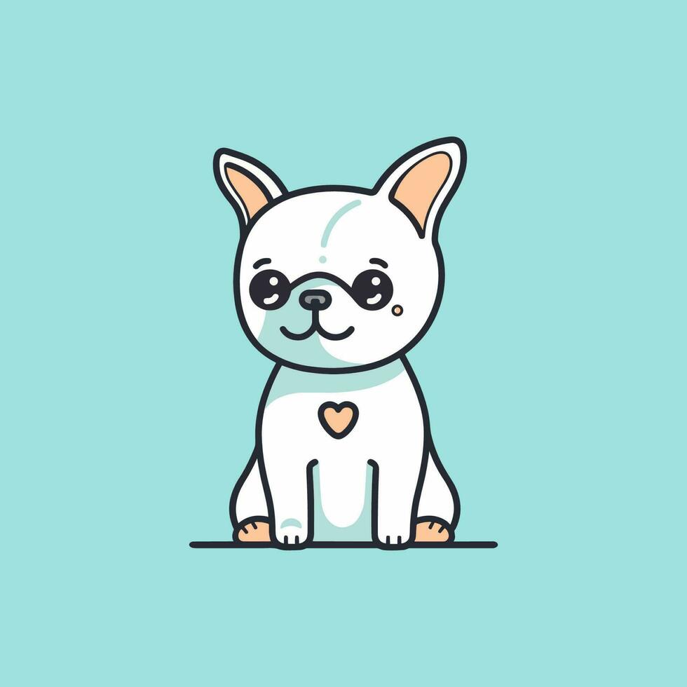 linda perro ilustración es adorable y juguetón, Perfecto para diseños ese son divertido y alegre. vector