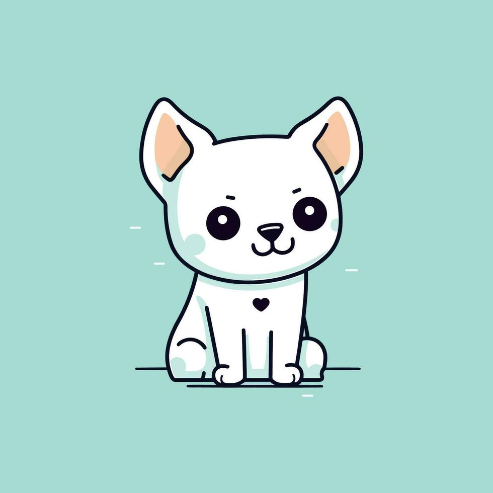 linda perro ilustración es adorable y juguetón, Perfecto para diseños ese son divertido y alegre. vector