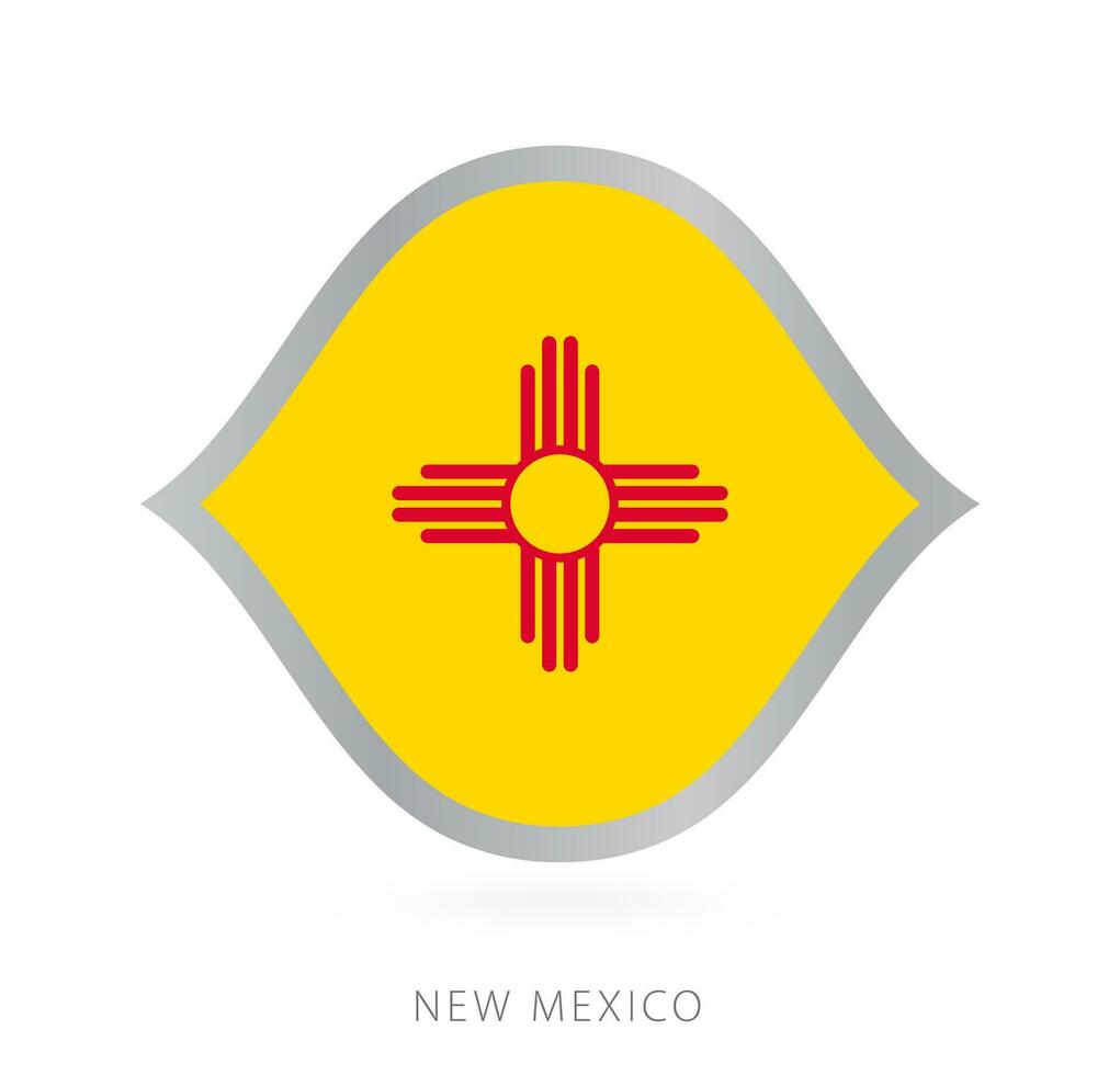 New Mexico national team flag in style for international basketball competitions. vector