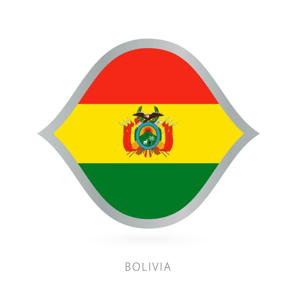 bolivia nacional equipo bandera en estilo para internacional baloncesto competiciones vector