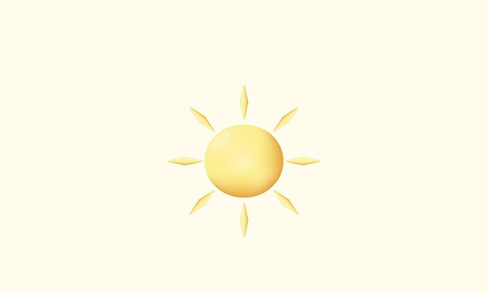 illustration creative icon yellow sun star symbols isolated on background vector