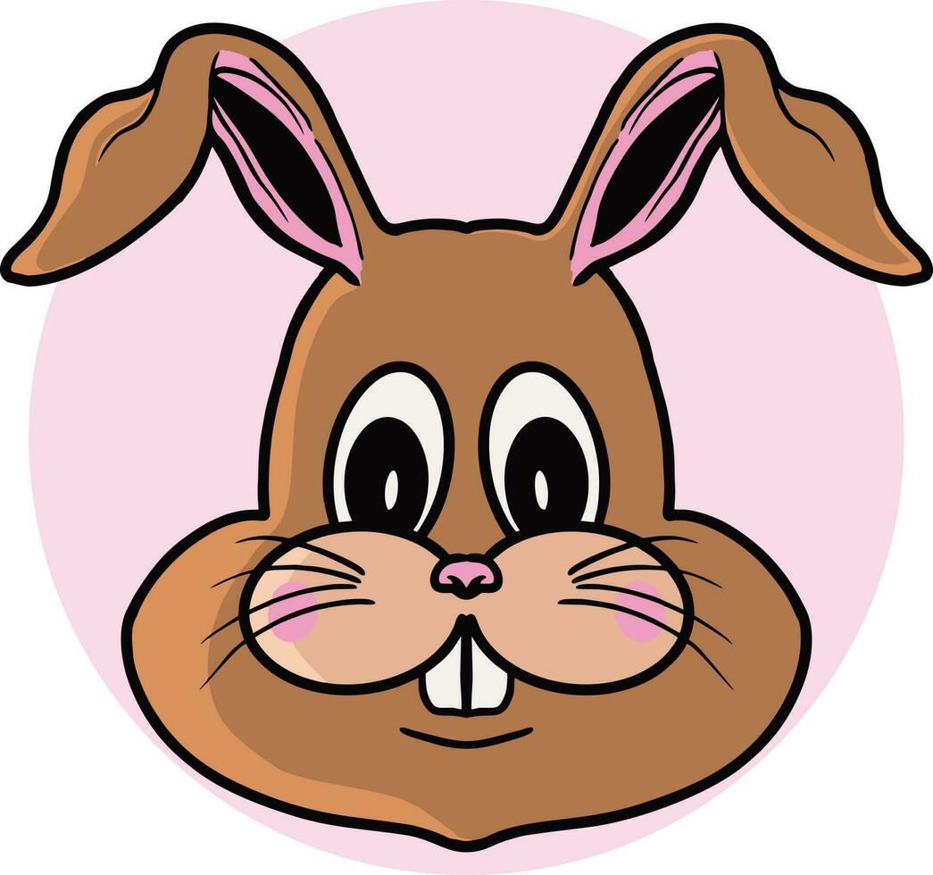 vector Pascua de Resurrección conejito Conejo cabeza dibujos animados ilustraciones