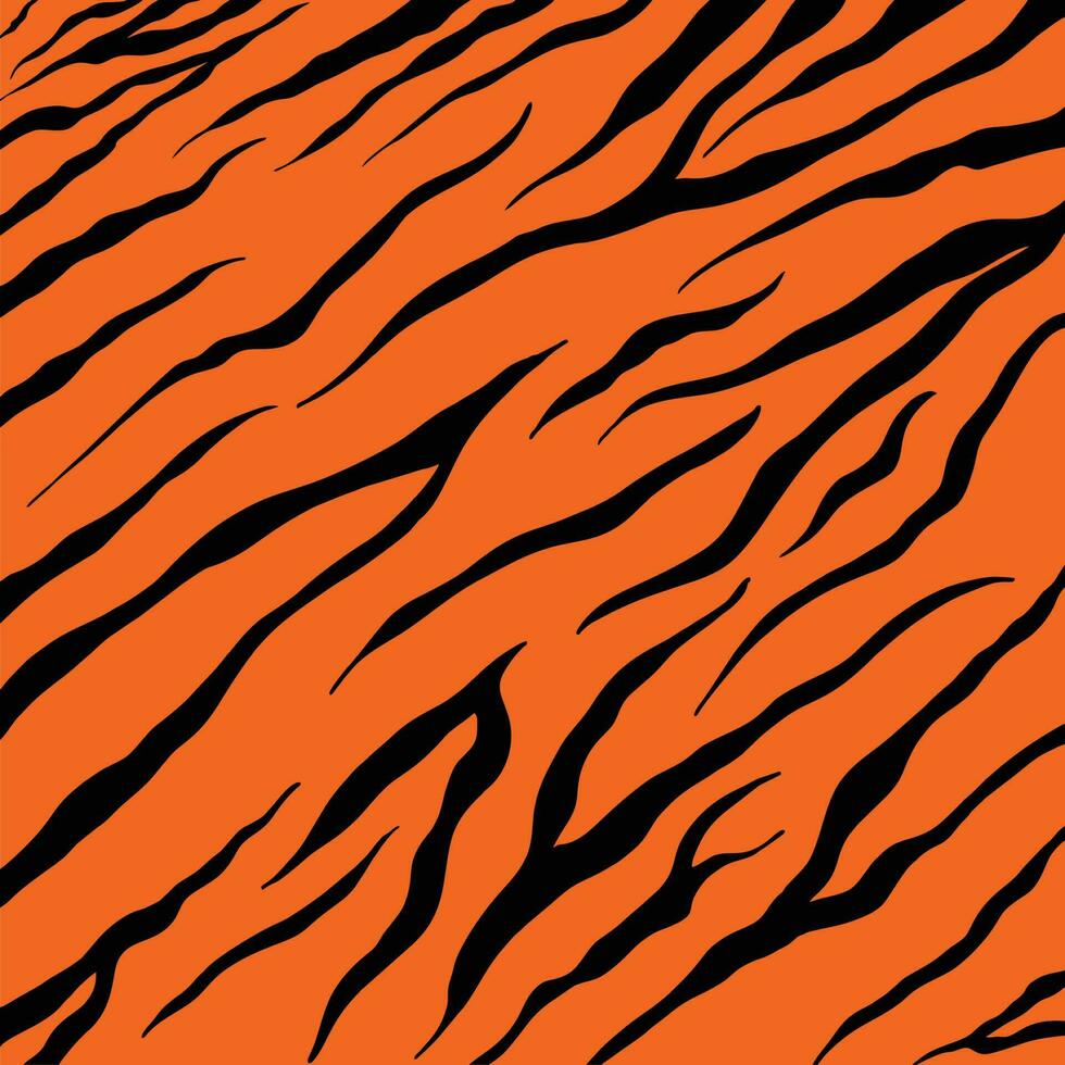 background texture tiger stripe single pattern of tiger skin in doodle ...