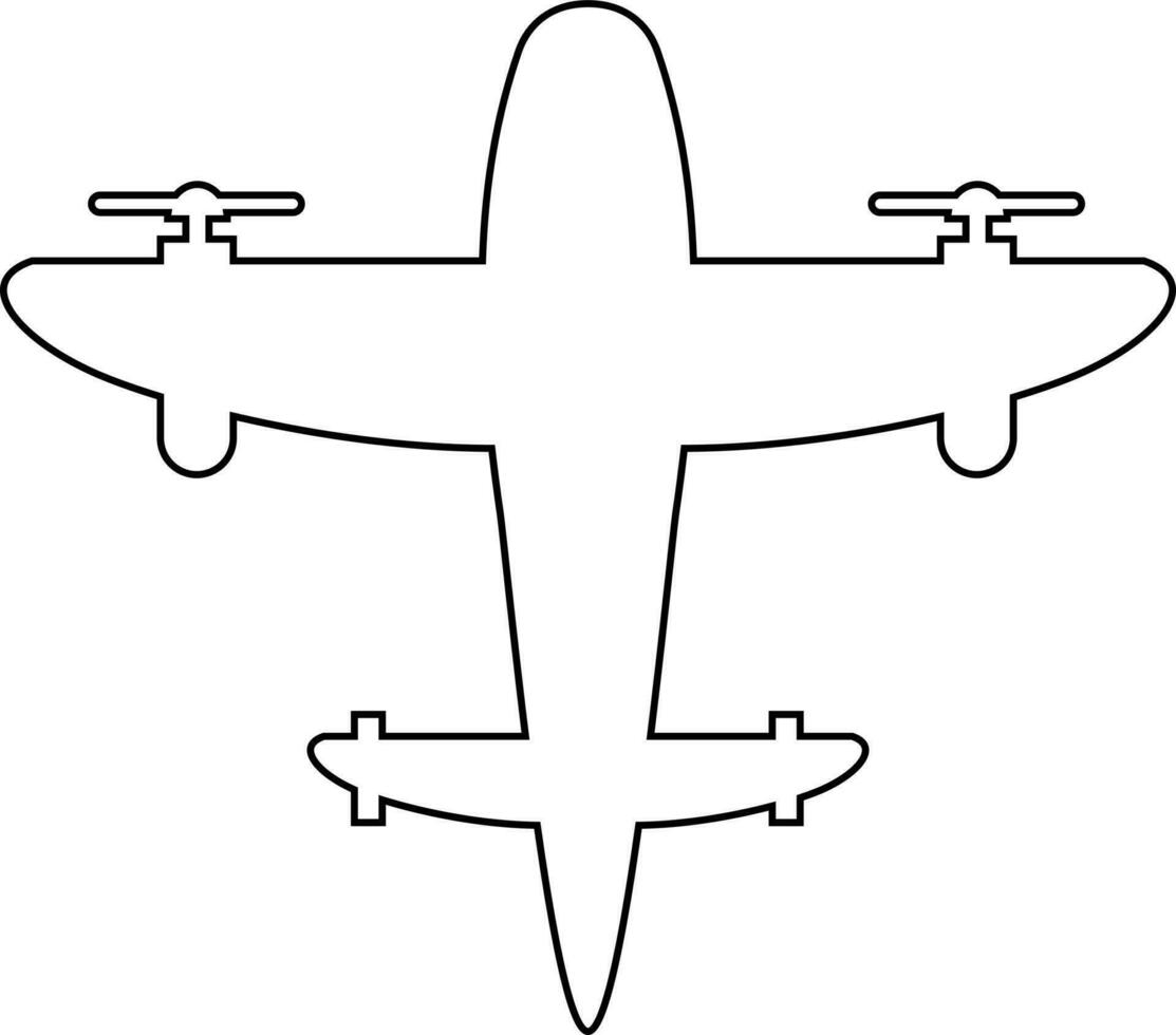 Aircraft for decoration. vector