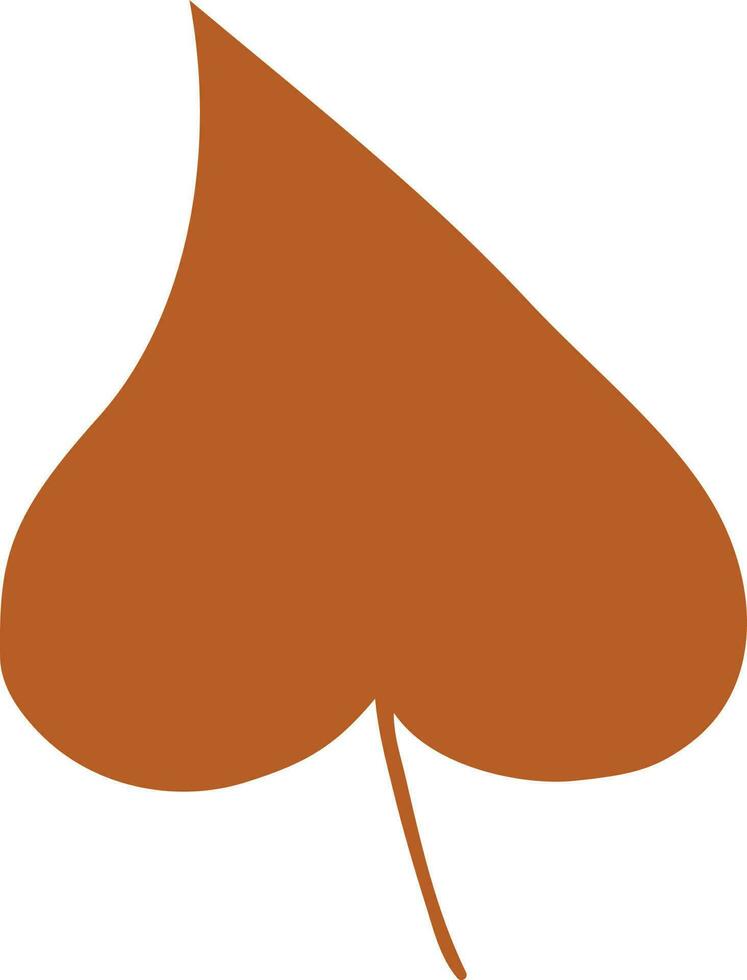 otoño árbol hoja naranja color. vector