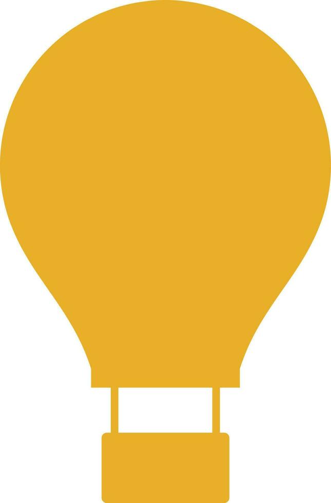 Balloon with a basket for flights. vector