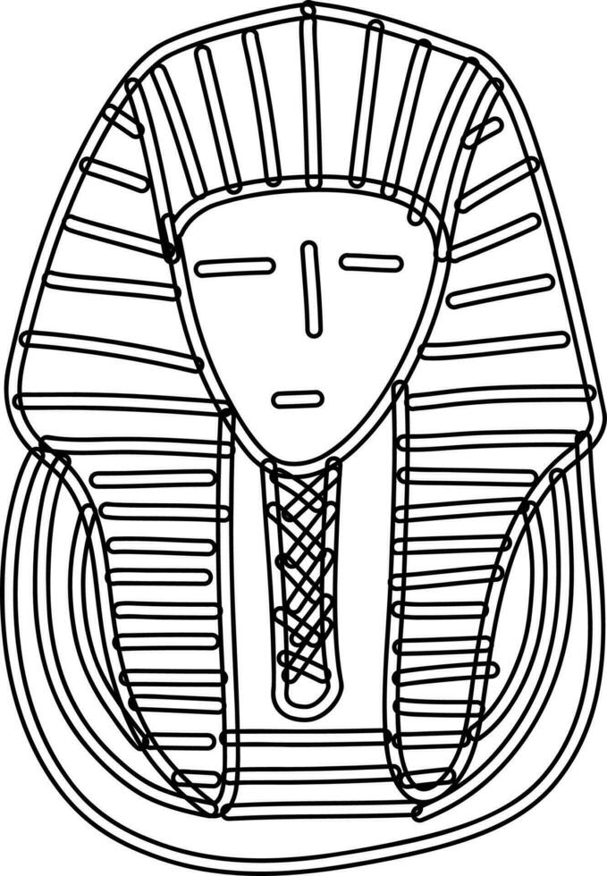 Pharaoh symbol of Egypt. vector