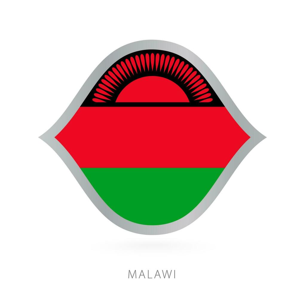 malawi nacional equipo bandera en estilo para internacional baloncesto competiciones vector