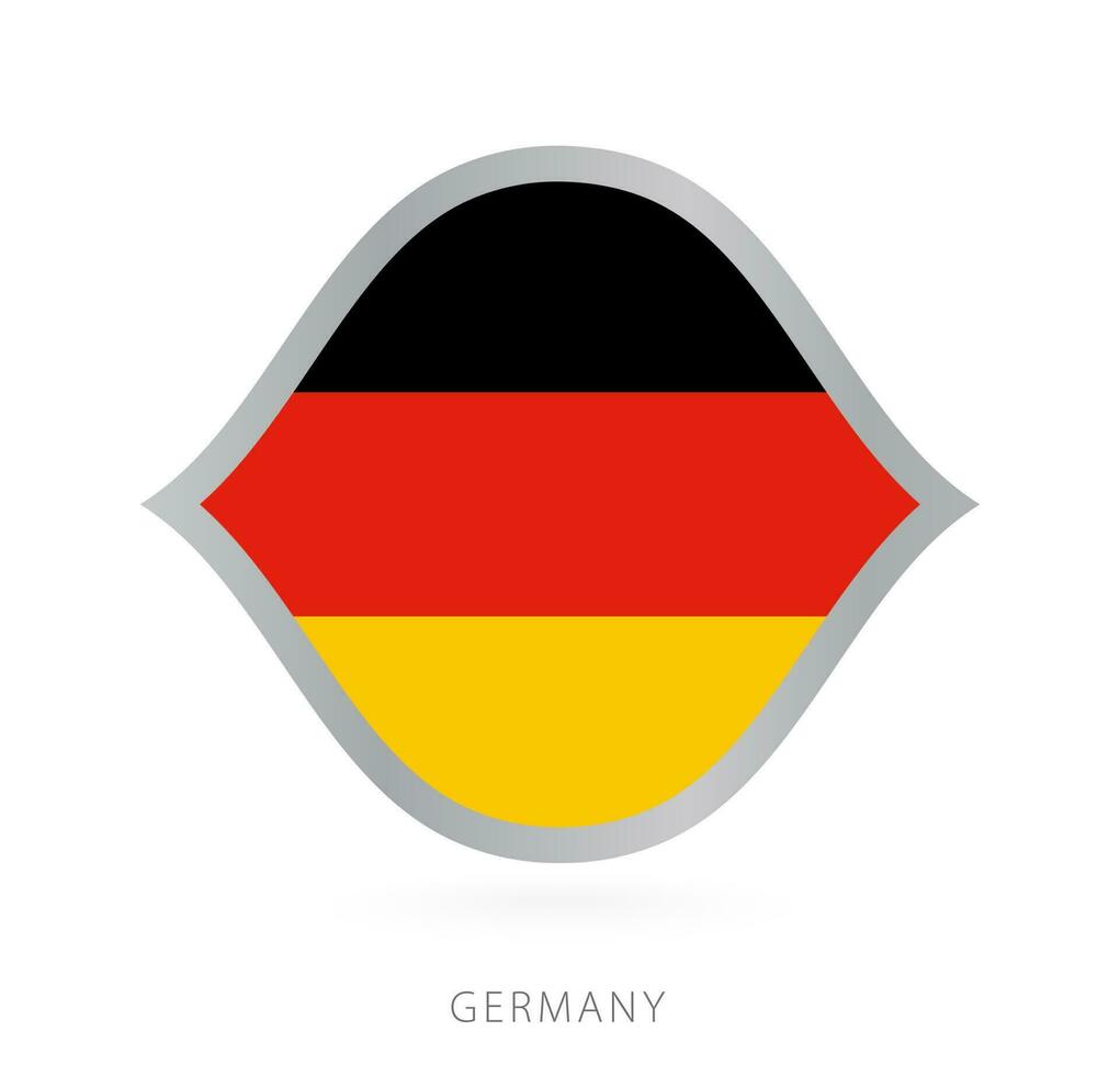 Germany national team flag in style for international basketball competitions. vector