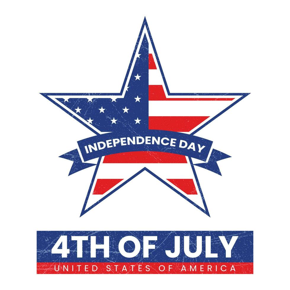 independencia día vector, independencia día Estados Unidos insignia, independencia día icono, unido estados de America independencia día en 4to julio sello, estampilla, emblema, pegatina, parche, etiqueta vector ilustración