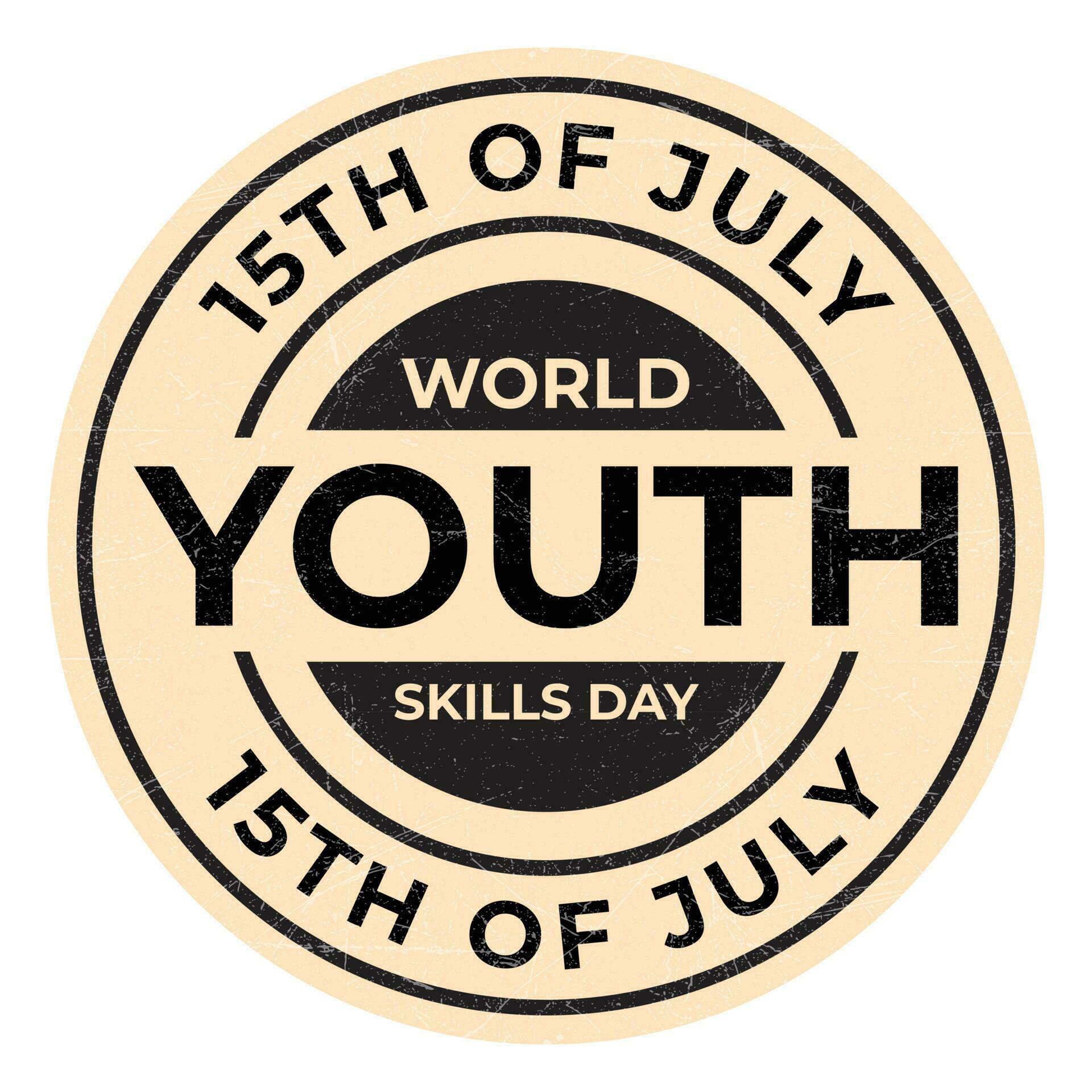 World Youth Skill Day Design Template, Badge Design, Emblem, Seal