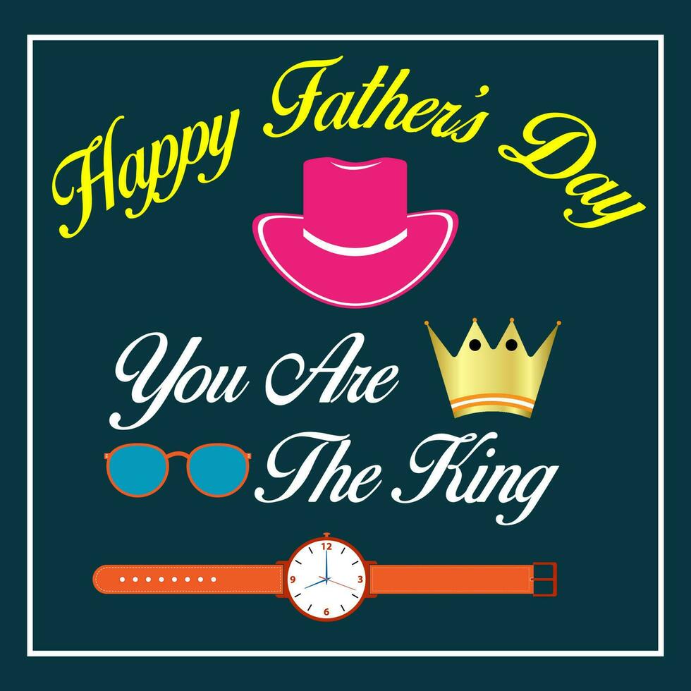 Unique And Modern Fathers Day Banner  Design Template 01 vector