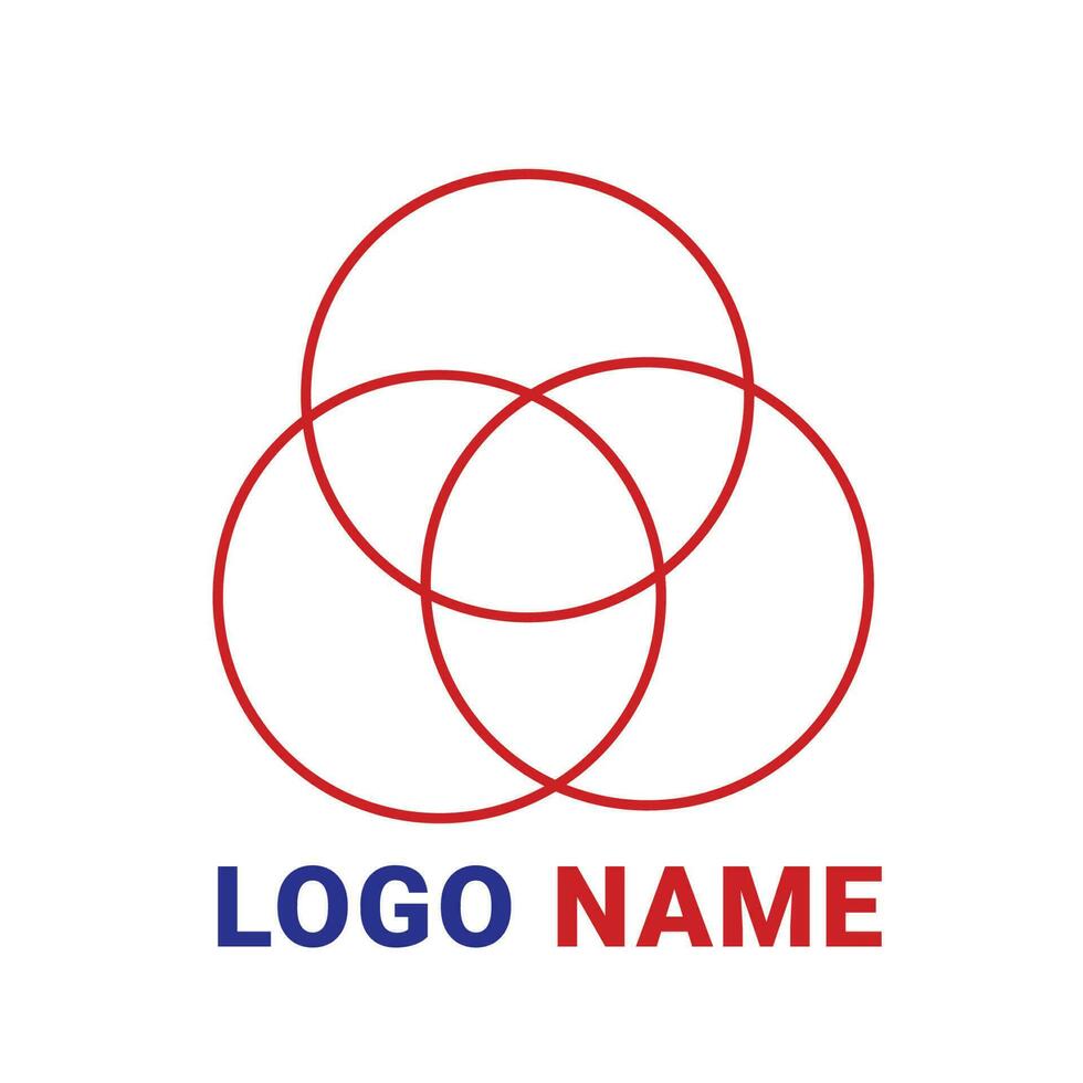 circle and circle vector logo design