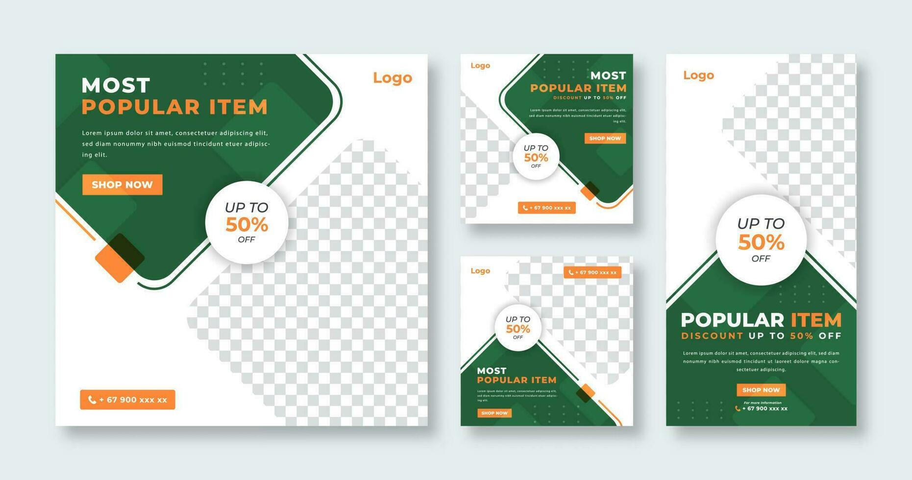 Promotional Banner Social Media Post for Online Marketing Promotion Banner, Story and Web Internet Ads Flyer vector