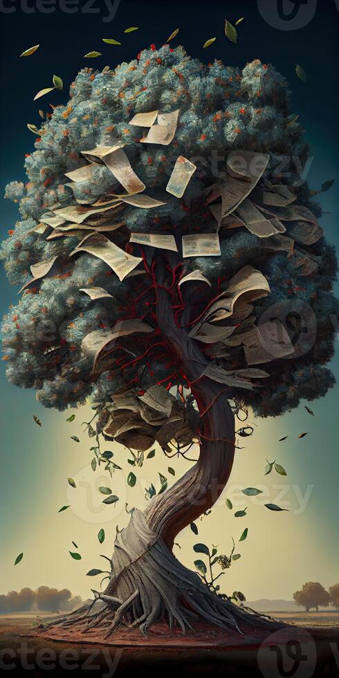 Money tree and abundance concept. photo