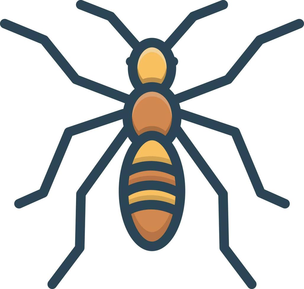 color icon for ant vector
