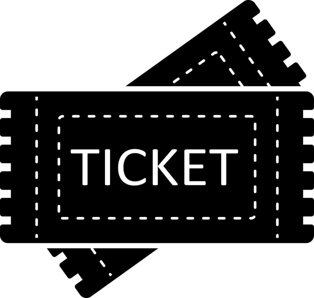 solid icon for tickets vector