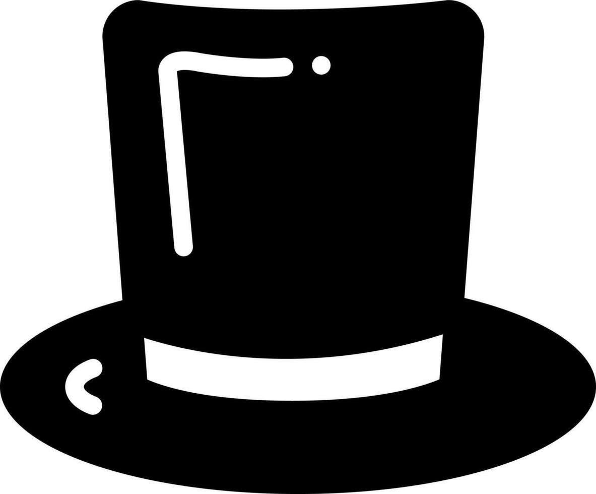 solid icon for hat vector