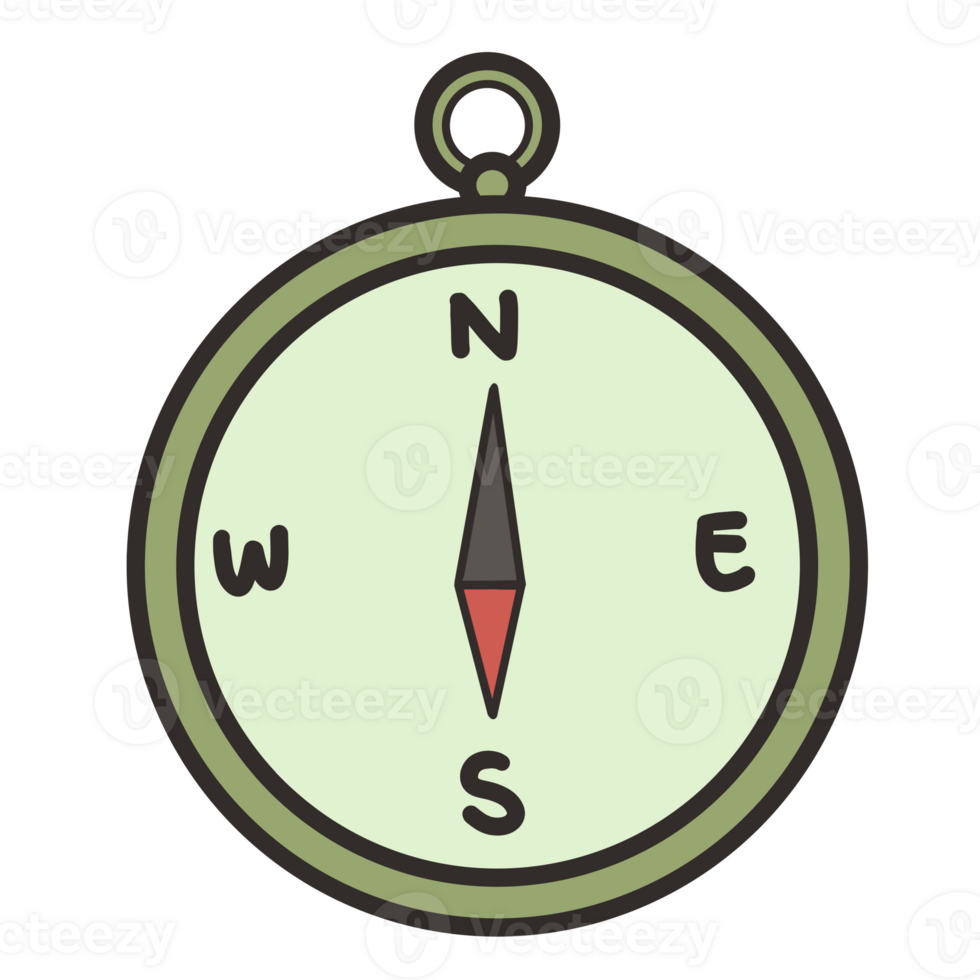 Hand drawn Camping elements png