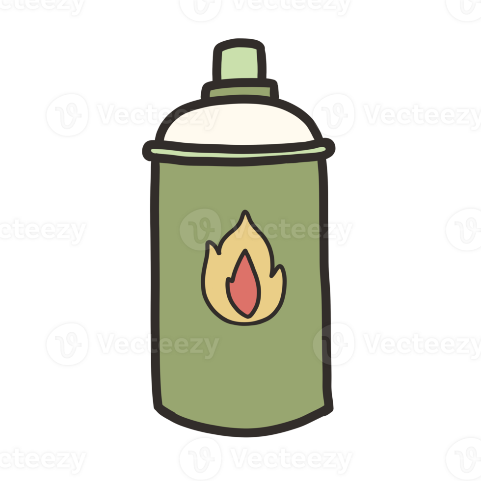 Hand drawn Camping elements png