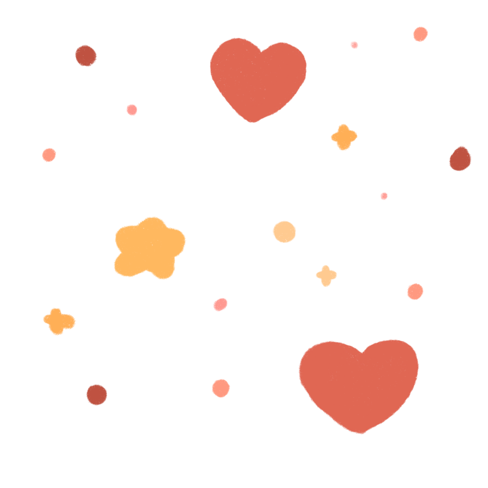 Cute simple sparkle star and heart png