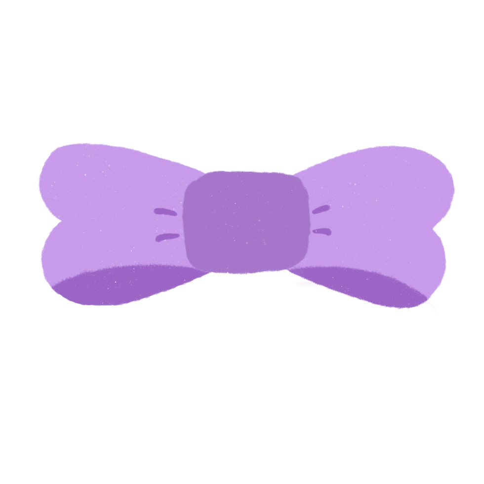 Cute purple ribbon png
