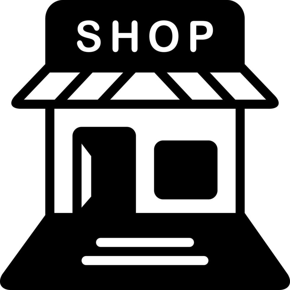 solid icon for shop vector