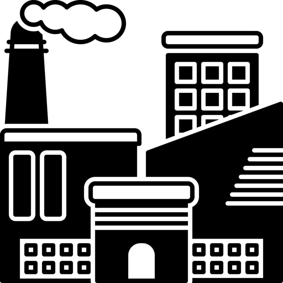 solid icon for industrial vector