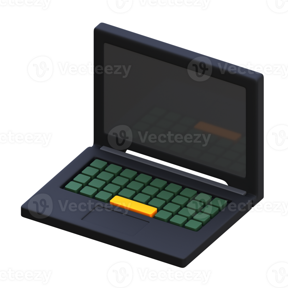 Laptop 3d Icon png