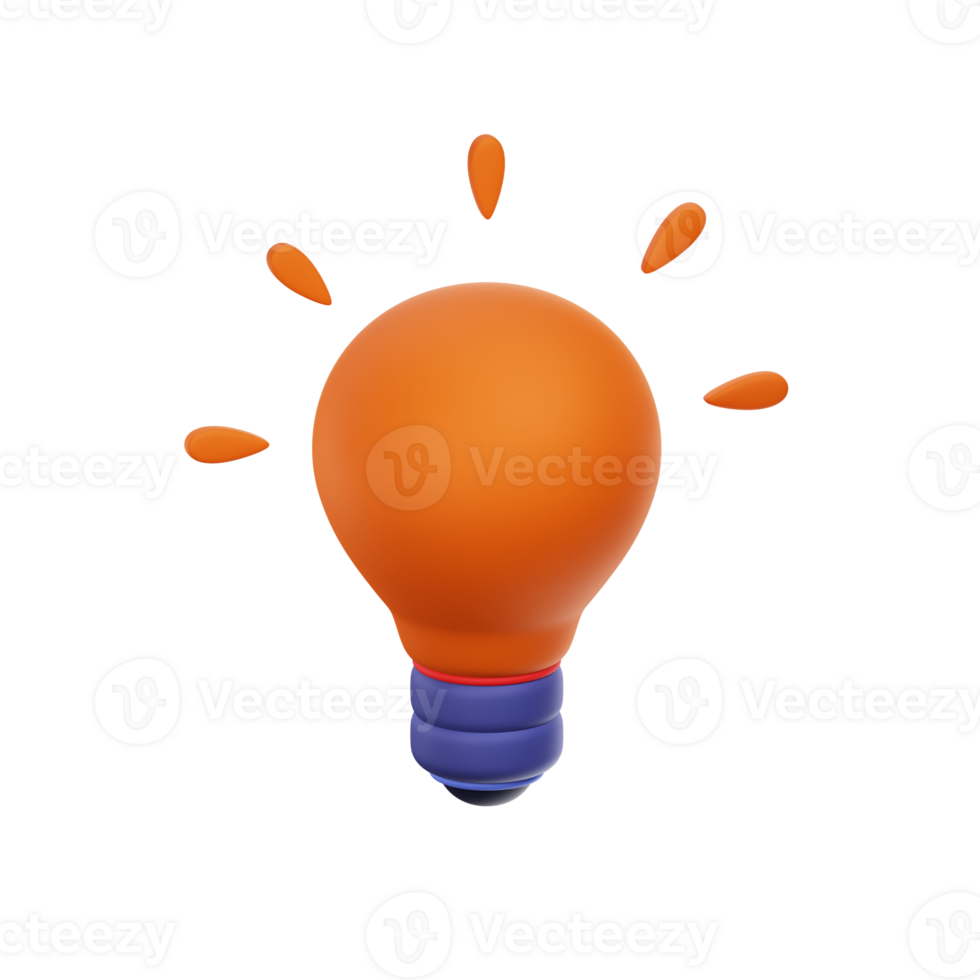 Lamp Idea 3d Icon png