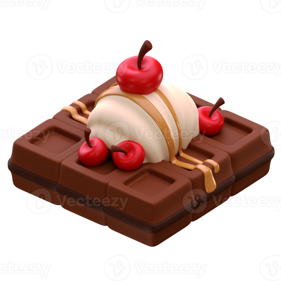 Chocolate Waffle Icon png