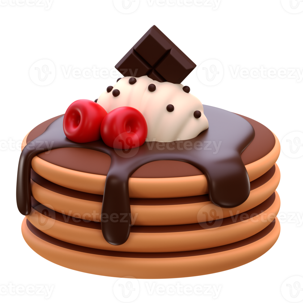 Chocolate pancakes Icon png