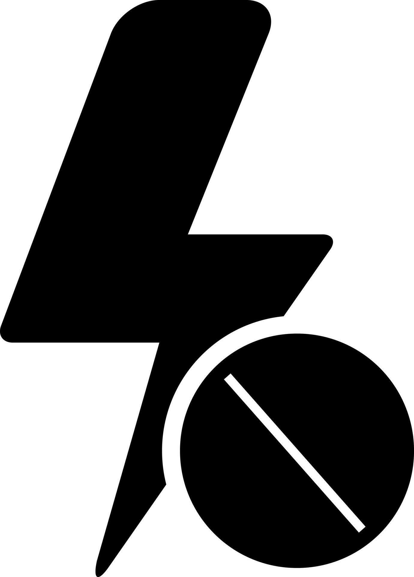 solid icon for flash 23817188 Vector Art at Vecteezy