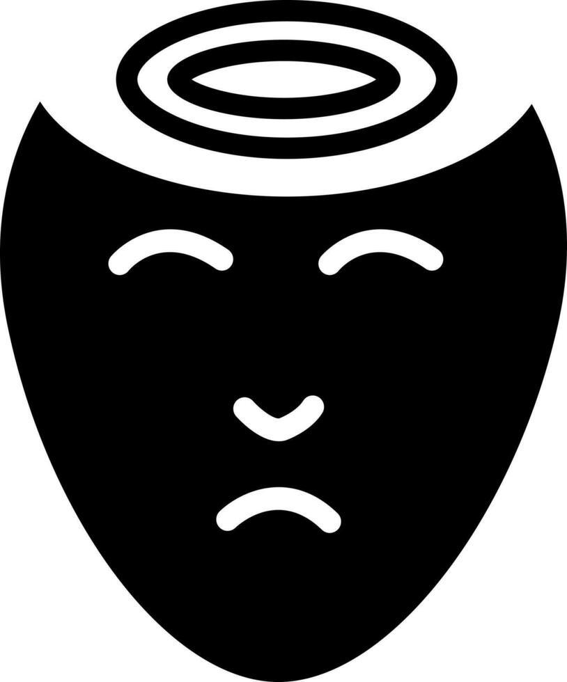 solid icon for headache vector